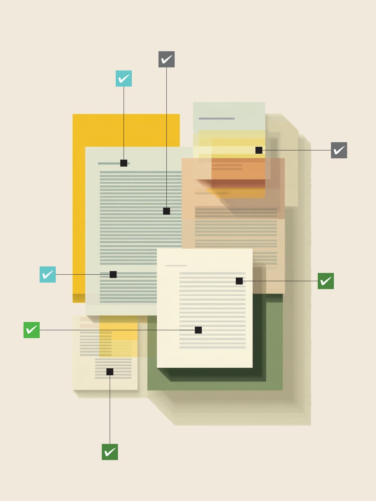 Processed documents with automatic verification